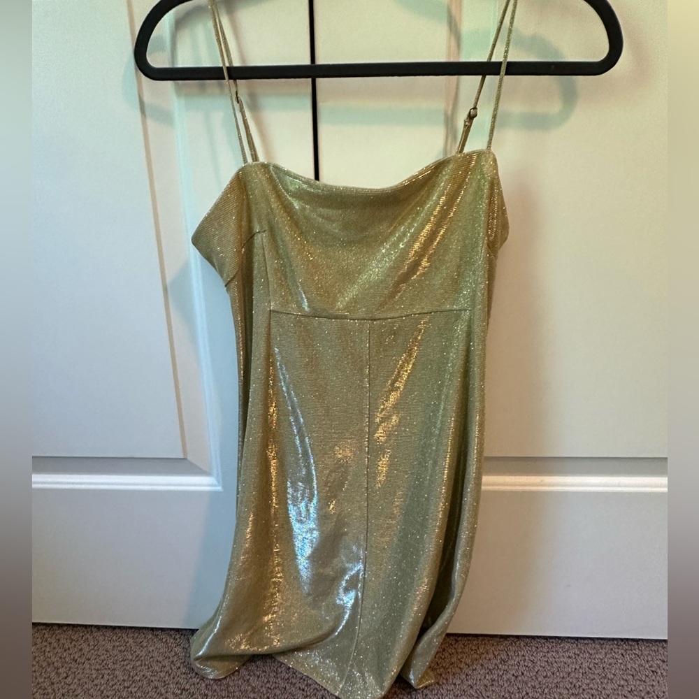 Urban outfitters gold dress